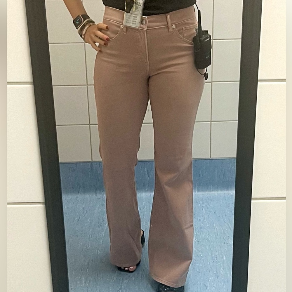 Express midrise flair jeans 6 Long